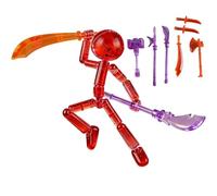 Articulated Manga Statue - Adjustable Hero Figurine Bundle-Pack, Swappable Combat Gear Accessories Pack, Resin Styled Display Item, Statue Collector Piece, Shelf Display for Teens