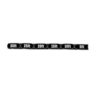 Articulated Measuring Ruler for Miniature War Game, Black 30FT