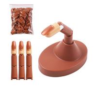 Articulated Practice Mannequin Hand With Detachable Fingers And Base For Nails Design Learners And Students Nail Art Training Hand With Fingers