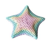 Articulated Sea Star - 3D Printed Fidget Starfish | 4.72 Inches, Transformable Silk Rainbow Polymer, Flexible Jointed Stress Toy, Desk Motion Gadget, Christmas Stocking Stuffer for Adults