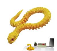 Articulated Snake- 3D Printed, Fidget Toy| Realistic Articulated- Flexible Articulateed Snake Animal- Fake Snakes- Dashboard- Tabletop & Bedroom Decorations- For Pranks And Decors