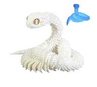Articulated Snake- 3D Printed, Fidget Toy| Realistic Articulated- Flexible Articulateed Snake Animal- Fake Snakes- Dashboard- Tabletop & Bedroom Decorations- For Pranks And Decors