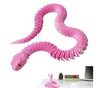 Articulated Snake Fidget | Articulated Animal Toy | Multi-Purpose Pranks Gags Snake, Lighthearted 3D Printed Snakes For Desk Display Tabletop Table Car Interior Shelf Bedroom Bookshelf