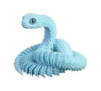 Articulated Snake - Realistic Animal Toy, Flexible Design, Fun Prank Accessory, Bendable Body, Desk or Shelf Decoration, Interactive Play | Snake Toy for Bedroom Table Bookshelf Dashboard Car Interior