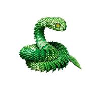 Articulated Snake Toy - 3D Printed Movable , Jointed Desktop Display | Creative Sensory Collectible For Boys Kids Adults Aesthetic Home Office Decor Modern Dragon Style Fidget Ornament