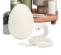 Articulated Snake Toy - Flexible Snake Egg Toys, Fidget Articulated 3D Printed Animal Toy | Snake Shaped Fidget Gadget, Desktop Fidget Snake Movable Toy Snake Figure for Holiday Kids