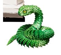 Articulated Snake Toy, Printed Snake Fidget Animals, Fun, Movable, Flexible Fidget Toy, Multi-Joint Activity Model, Flexible Desk Toy for Home Office