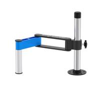 Articulated Swing Microscope Mount Stand Positioning Arm Metal Column Round Base Foldable Repair Desk PCB Inspection Device Service Station Articulated Microscope Holder Worktable Mount Arm