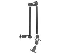 Articulating Arm 2 - Section 360° Rotation | 1 / 4inch & 3 / 8inch Dual Screws | 4.4lb Load Bearing for Fill Illumination/Microphone/Camera | Sturdy Aluminum Alloy Construction