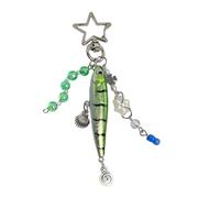 Articulating Artificial Fish Pendant Natural Tail Motion Effect Creative Key Ring Charm Pendant Realistic Fish Keychain for Outdoor Activities, フリーサイズ