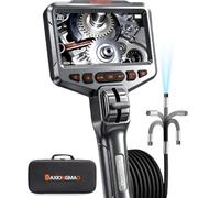 Articulating Endoscope Inspection Camera, 4.5'' LCD Two-Way Articulated Probe Borescope with 8 LED Lights, 1080P 2MP Camera 1.5M/8.5mm for Wall/Automotive/Engine Inspect (32GB Card Included)