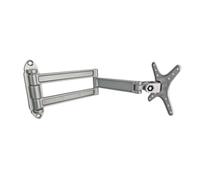 Articulating Single Screen Wall Mount, Silver Narrow Base
