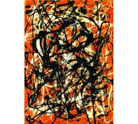 ARTICULOZY Jackson Pollock - Free Form - 24x18 Inch Rolled Canvas Wall Art Print