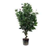 Artificial 110Cm Leaf Realistic Artificial Ficus Tree / Plant Multicolour Planter