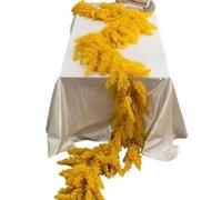 Artificial 6 Feet Autumn Harvest Cypress Leafs Garland, Faux Pine Wreath Hanging Vine Artificial Fall Botanical Garland for Thanksgiving Home Decor, Weddings, Mantle Parties and Christmas Decorations