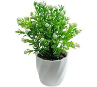 Artificial Acacia Plant 18cm Realistic Fake Flower Pot