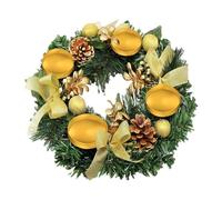 Artificial Advent Wreath, Artificial Advent Wreath, Christmas Tea Light Door Wreath, Pre-Decorated Candle Holder, Christmas Candle Wreath, Advent Wreath, Ring Candle Holder