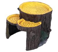 Artificial Aquarium Plants Stump Shape Hiding The Hole Fine Workmanship Easy To Clean For Indoor