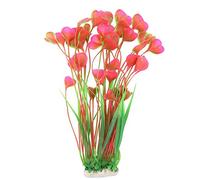 Artificial Aquarium Water Plants Lifelike Plastic Plants Grass Ornament Fish Tank Artificial Underwater Plants Aquarium Decor and Accessories(Pink)