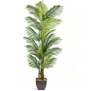 Artificial Areca Palm Tree Natural Looking Faux Plant In Pot 2Ft 3Ft 4Ft 5Ft 6Ft 180Cm