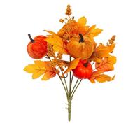 Artificial Autumn Leaves Autumn Decoration Artificial Leaves Pumpkin | Realistic maple branches for home, living room, bedroom, hallway, fireplace, country house style, party and