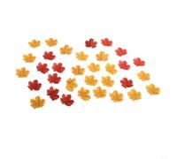 Artificial Autumn Leaves Decor for Wedding, Party & Craft Projects - 100 or 200 Pcs Mixed-Color Silk-Finish Faux Maple Leaves, 8 x 8 cm, Indoor Use Only(100pcs)