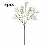Artificial Baby Breath Bouquet for Layered Tablescapes or Flat Lay Photography Background Decoration (5pcs)