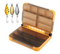 Artificial Bait Box Portable Double Layer Organizer with Large Capacity | Pocket tackle box for camping, rivers, lakes, shallow water, jigging, trolling, throwing, streams and the