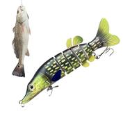 Artificial Bait for Fishing - The Segmented Slow Sinking Baits with Hooks - Swimbaits for Fishing | for Outdoor in Various Waters such as Lake, Surf, Sea, River, Reservoir, Pond and