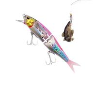 Artificial Baits, Floating Hooks, Integrated Scales Floating Bait Shallow Water, for Women Men Beginners Lovers with Boat Pond Lake Stream