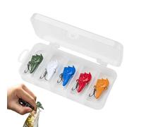Artificial Baits for Bass Trout, 5 Pieces Dynamic Baits for Artificial Perch | with Integrated Sound and Adjustment for Beginners