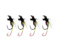 Artificial Baits for the , 4 Pieces Realistic Lightweight Hooks | Trout Hooks and Artificial Fly Hooks | for Bull Man River Lake Sea Saltwater and