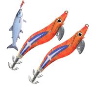 Artificial Baits | Two Pieces Artificial Soft Lures Realistic Glow in the Dark - Luminescent Lighted - for Lakes, Ponds, Rivers, Shore, Boats, Ships, Underwater, Outdoors, Water