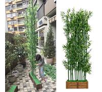 Artificial Bamboo Fence, Large Fake Plants for Privacy, DIY Room Divider and Landscaping Decor