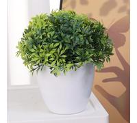 Artificial Bamboo Leaf Grass Plant Bonsai Home Desktop Decoration Green Fake Plant Bonsai Decoration Workmanship