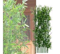 Artificial Bamboo Plants for Landscaping, Large DIY Decor Screen for Patio, Green Simulation Plant for Outdoor and Indoor Use