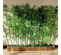 Artificial Bamboo Plants for Outdoor & Indoor Decor Easy DIY Privacy Screen 0.8m Base with 14pcs 1.8m (70.8in) TallPerfect for Home & Office Use.