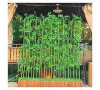 Artificial Bamboo Plants for Outdoor Privacy, UV Resistant Faux Bamboo Fence for Garden Decor, Indoor Outdoor Room Divider