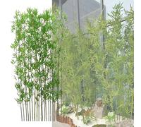 Artificial Bamboo Plants for Privacy, Fake Bamboo Fencing, Backyard Divider, DIY Decor Screen for Patio and Outdoor Garden