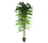 Artificial Bamboo Plants Trees Wood Trunk 180cm 6ft Realistic Natural Botanik Leaf Green One Size