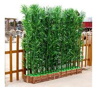 Artificial Bamboo Privacy Fence - 6ft Tall Indoor/Outdoor Divider Greenery Wall for Landscaping Decorative Plant Screen Durable Privacy Barrier Easy Installation Eco-Friendly Outdoor Decor