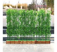 Artificial Bamboo Privacy Fence - Durable Green Wall for Indoor Outdoor Decoration, Perfect as Room Divider for Patio Backyard