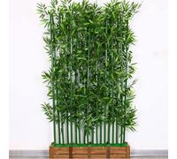 Artificial Bamboo Privacy Fence, Faux Bamboo Tree for Home Patio, Balcony, Garden Decoration