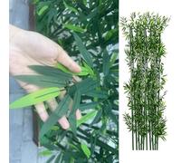 Artificial Bamboo Privacy Fence, Realistic Outdoor Greenery Screen for Backyard Decoration and Privacy Enhancement