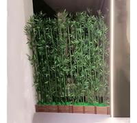 Artificial Bamboo Privacy Fence, Room Divider for Home Garden Patio Balcony, Faux Greenery Wall Partition