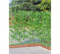 Artificial Bamboo Privacy FenceFreestanding Outdoor Room Divider for Patio Garden Yard & Deck DecorStylish Bamboo Plant Design for Enhanced Privacy and Aesthetic Appeal