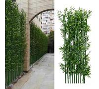 Artificial Bamboo Privacy Screen, Large Tall Faux Plant Decor for Outdoor Space Divider