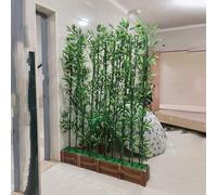 Artificial Bamboo Privacy Screen, Maintenance-Free Faux Greenery Divider for Yard, Patio, and Garden Decoration