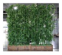 Artificial Bamboo Privacy Wall Divider Outdoor Fake Bamboo Plants for Balcony & Garden 1.0m to 1.8m Height Perfect for Hotels & Patios 100cm Base Decorative Fencing