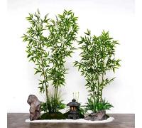 Artificial Bamboo Tree 6.6ft UV Resistant Faux Plant Large Size Perfect for Outdoor Decor Commercial Use Home Garden Patio